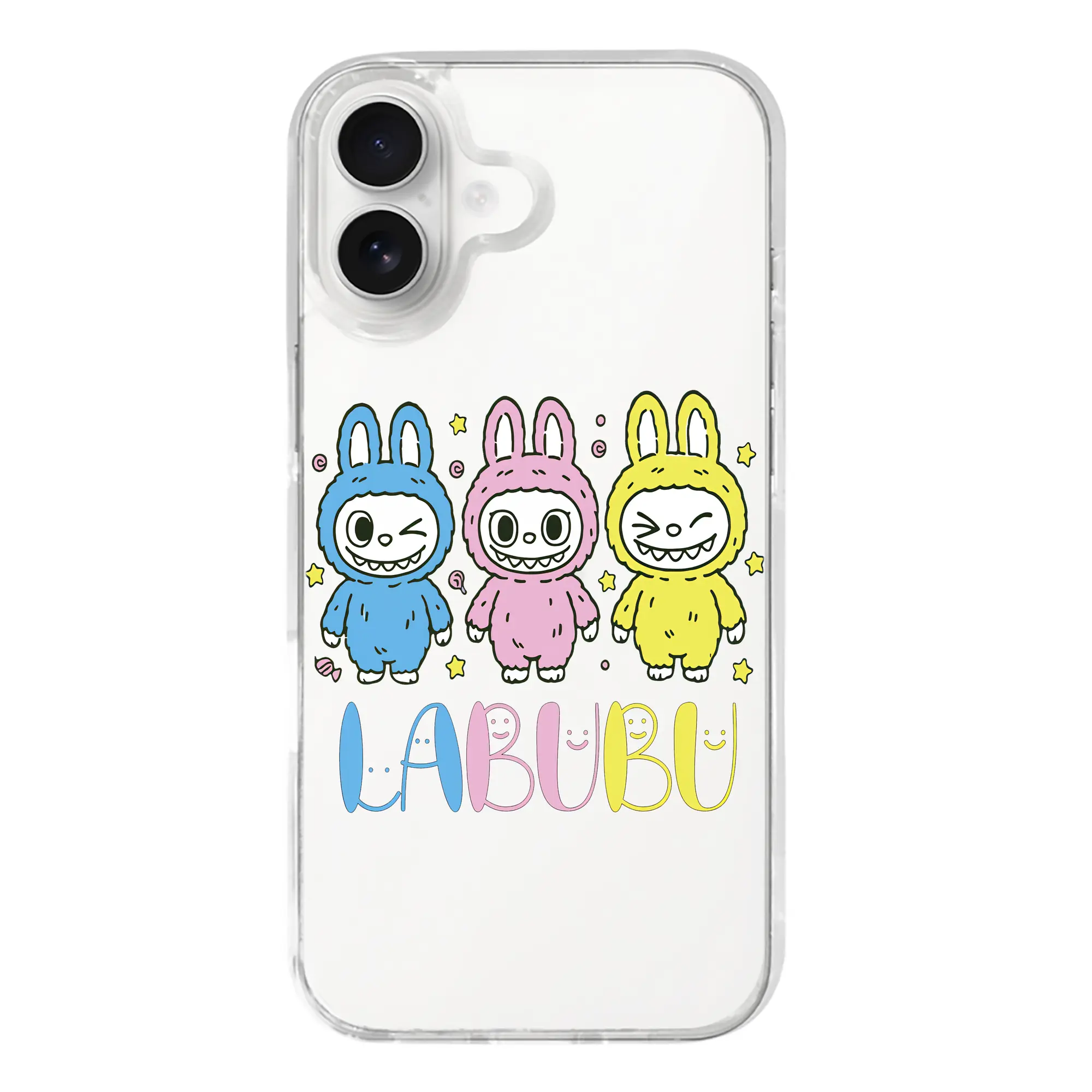 ラブブ グッズ ラブブ - iPhone 17シリーズ 透明スマホケース – 薄型・耐衝撃・精密フィット保護カバー